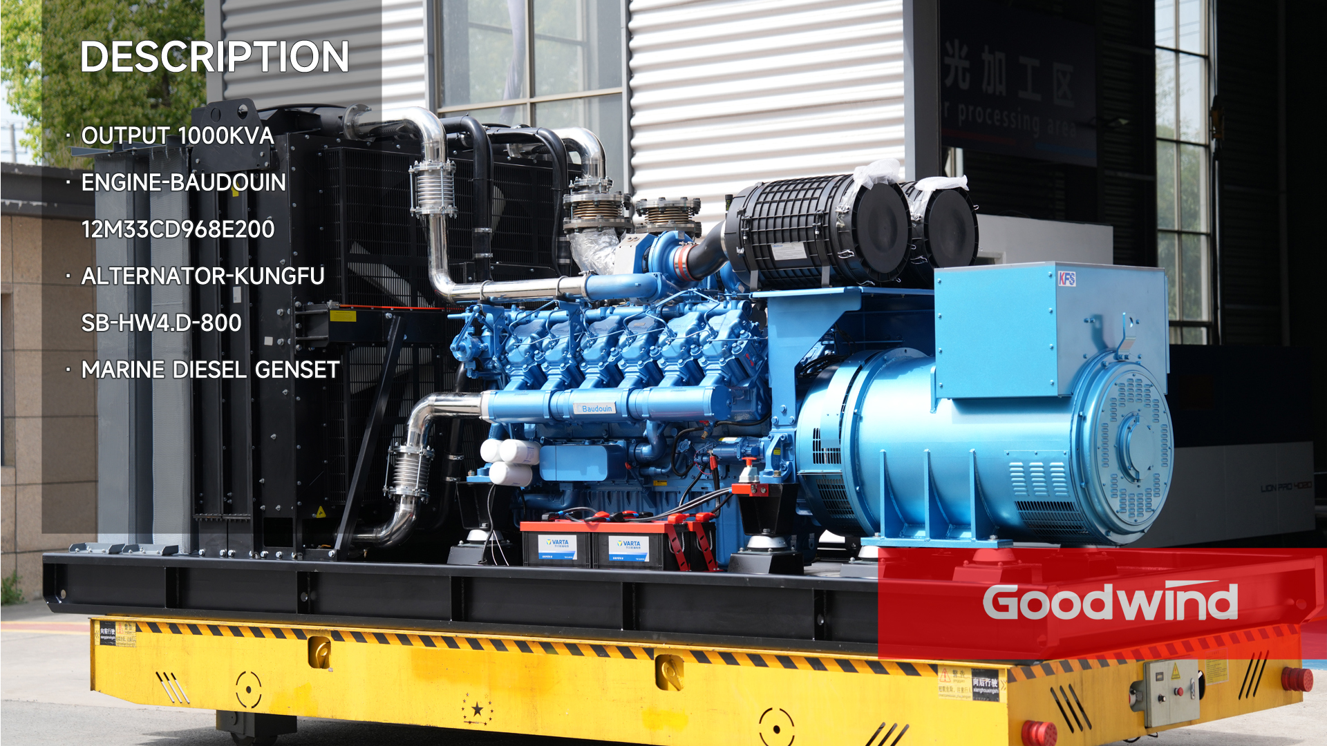 Goodwind Power Generator - Baudouin marine series