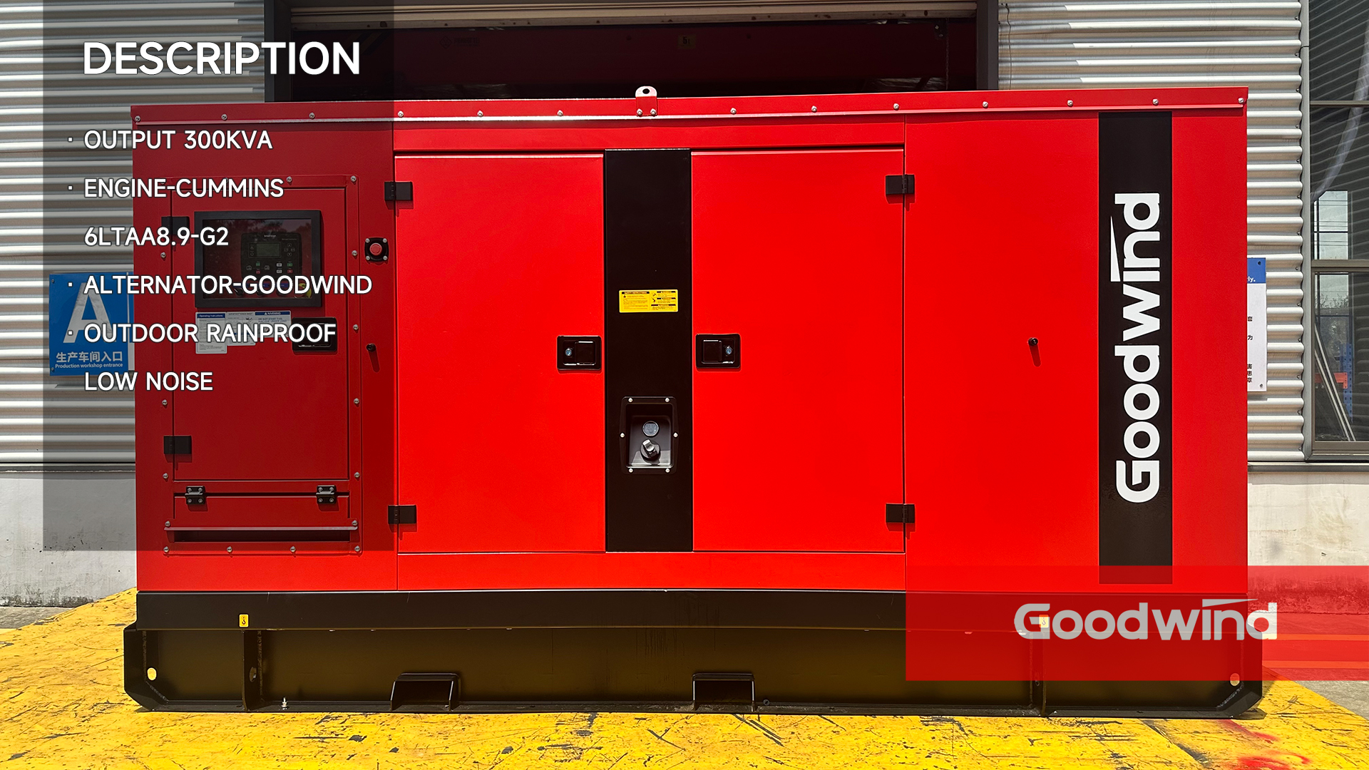 Goodwind Power Generator - Cummins (DCEC) silent series