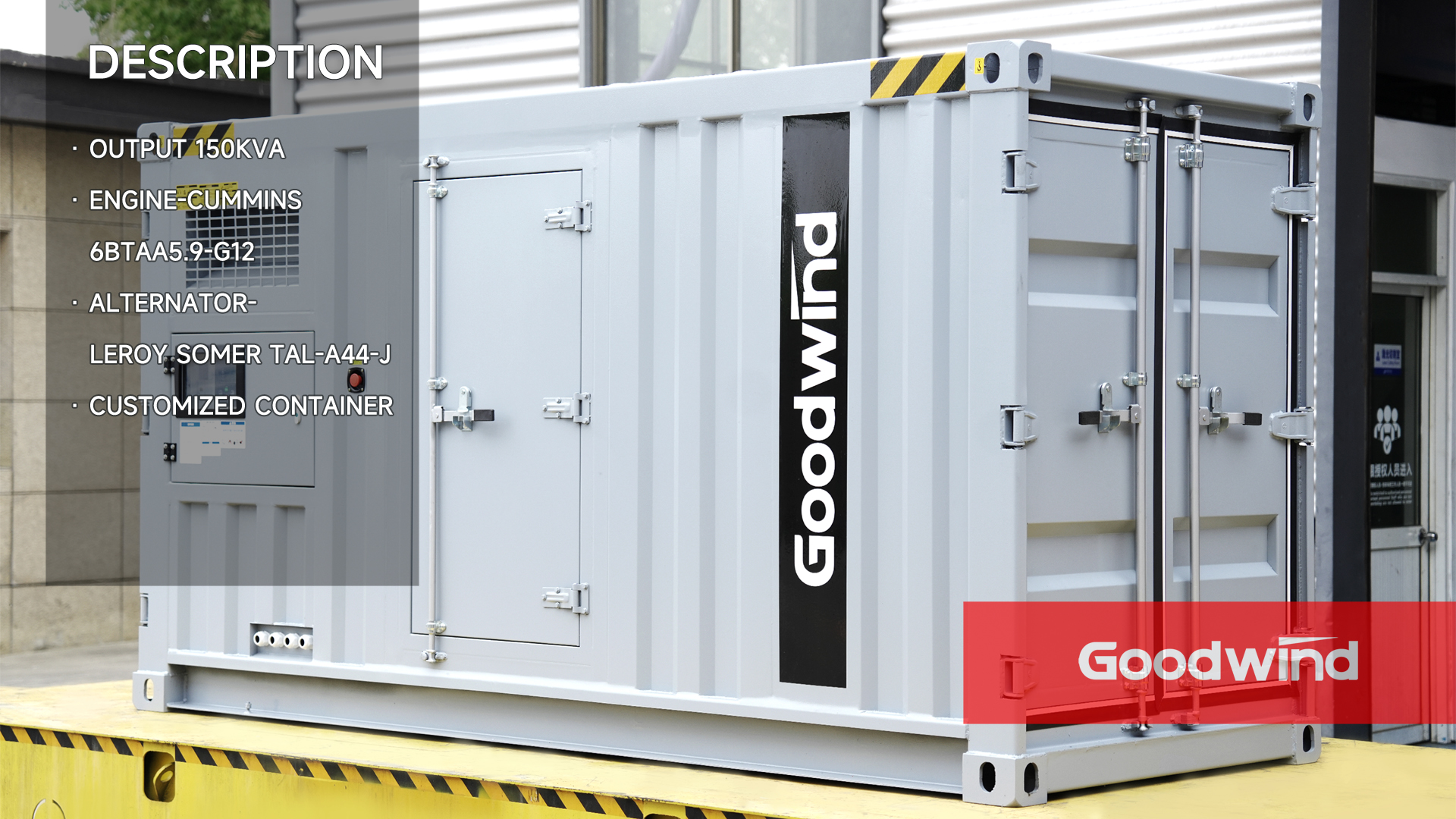 Goodwind Power Generator - Cummins container genset