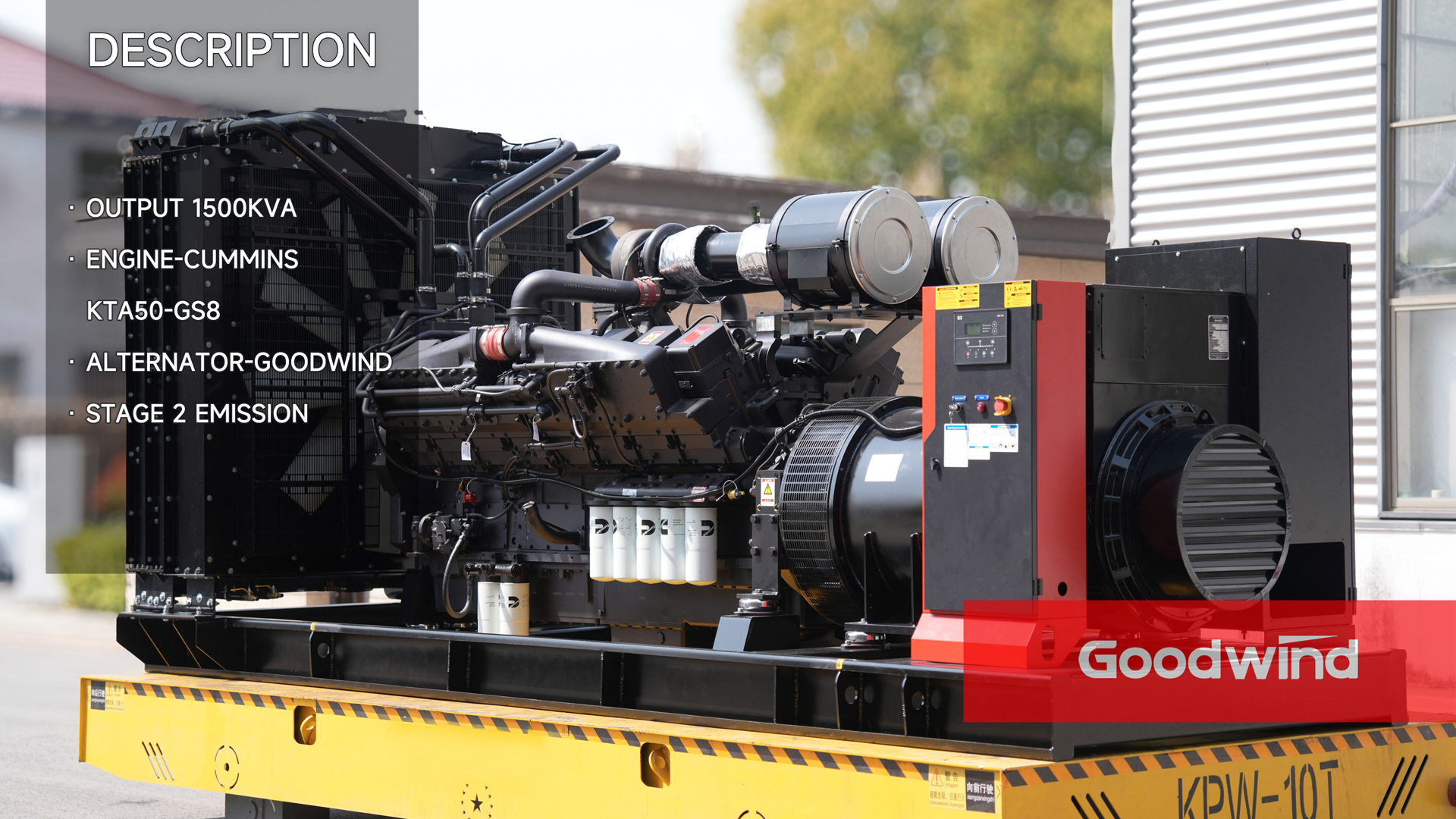 Goodwind Power Generator - Cummins open series