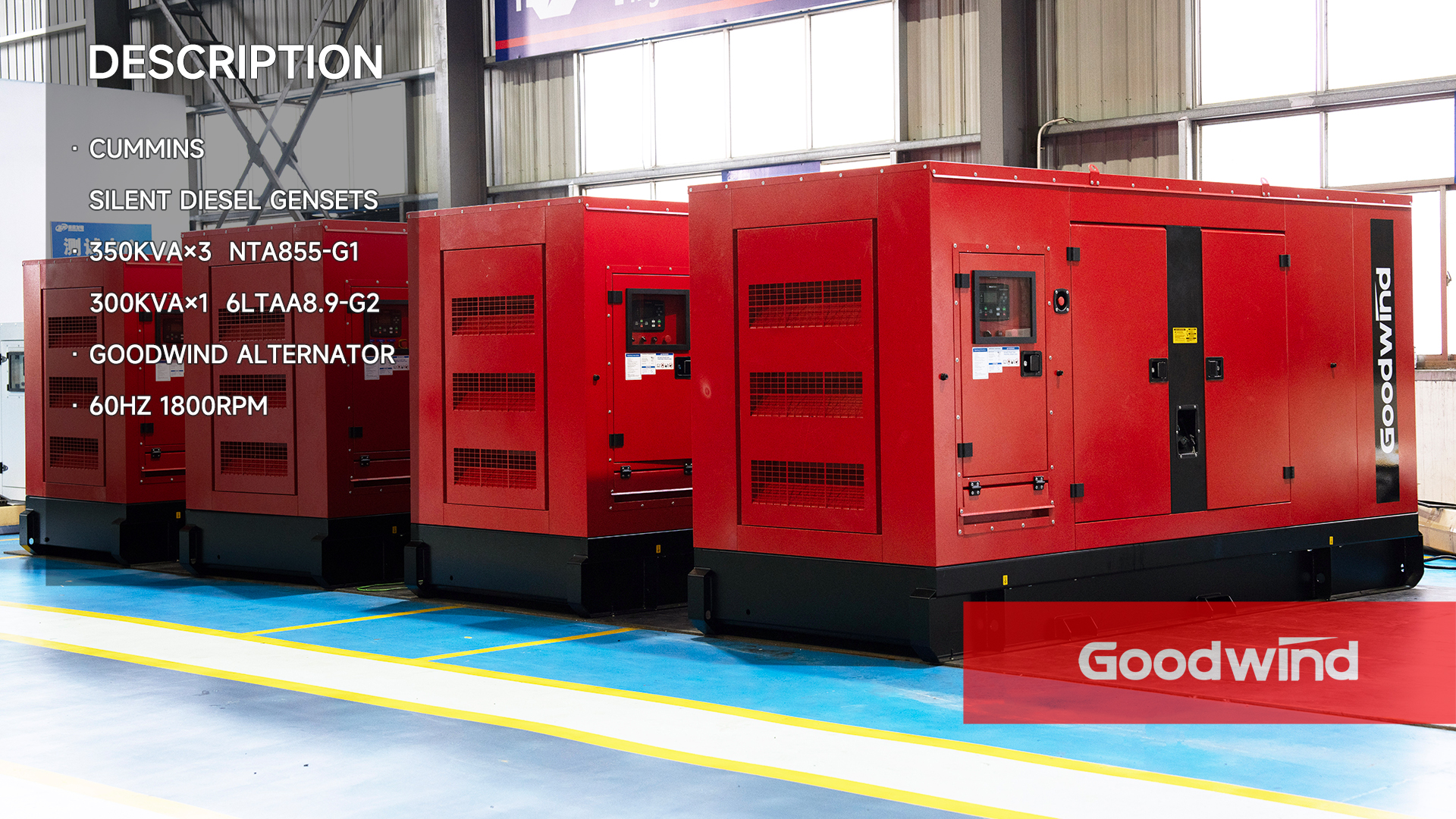 Goodwind Power Generator - Cummins silent gensets