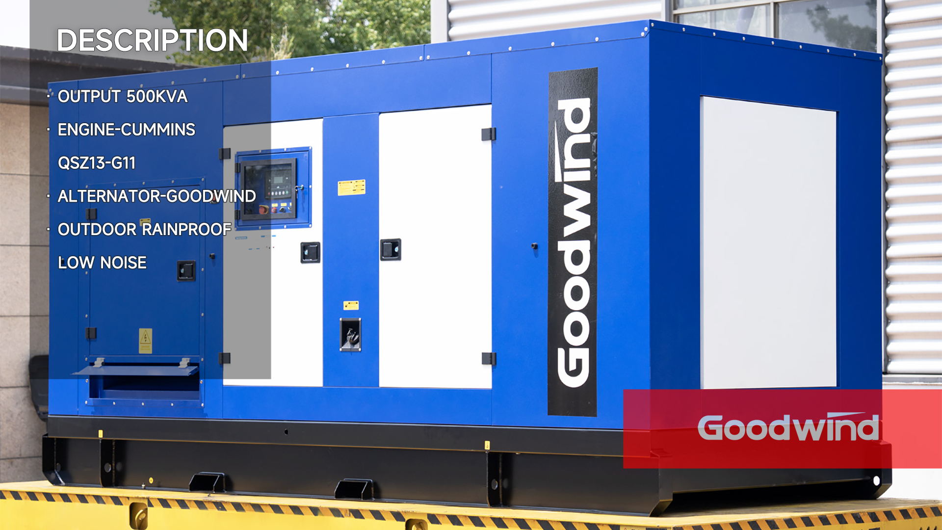 Goodwind Power Generator - Customized Cummins silent series