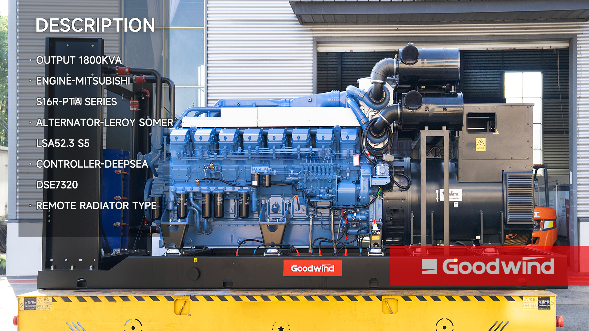 Goodwind Power Generator - Mitsubishi diesel genset