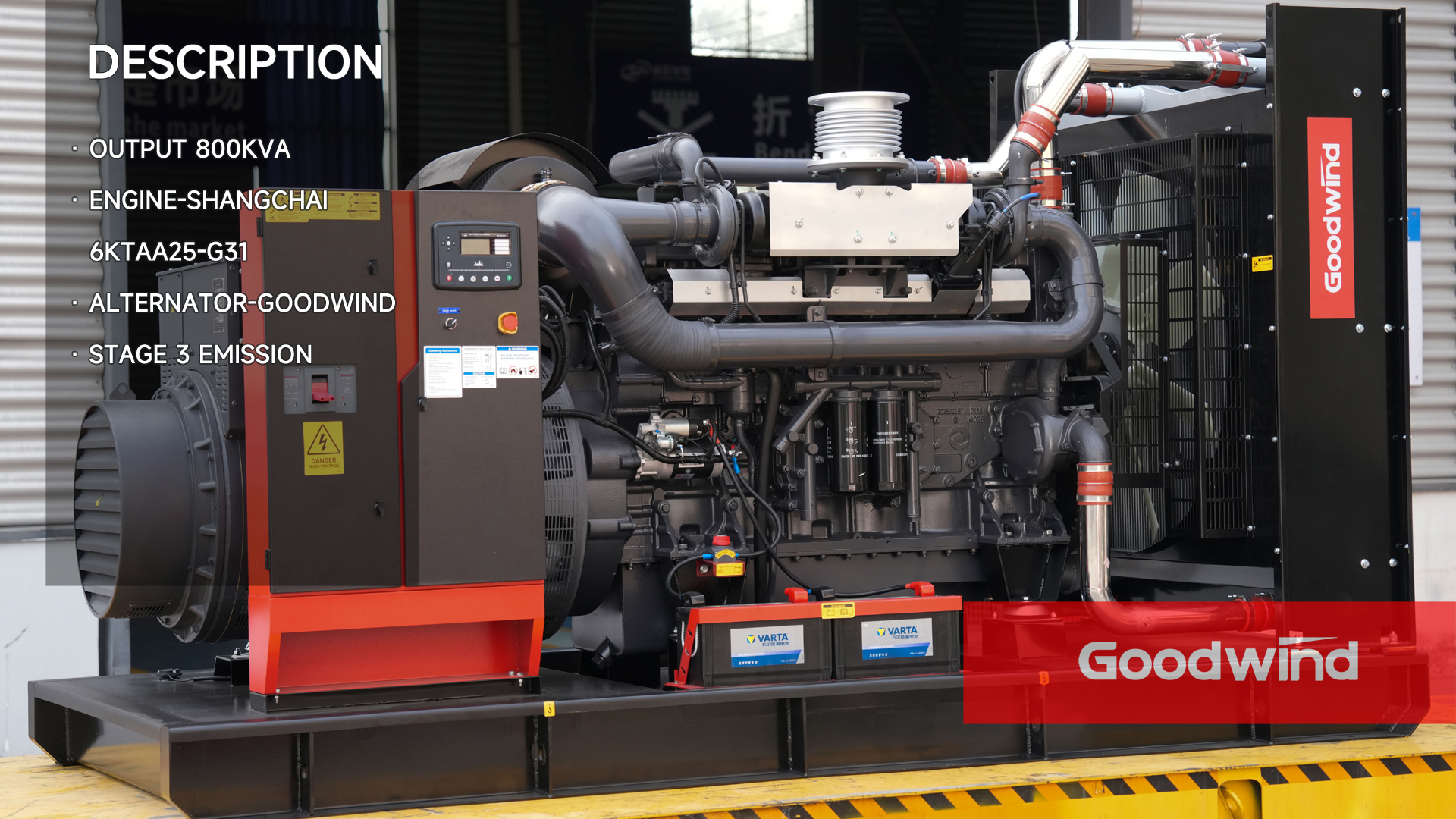 Goodwind Power Generator - Shangchai (SDEC) open series