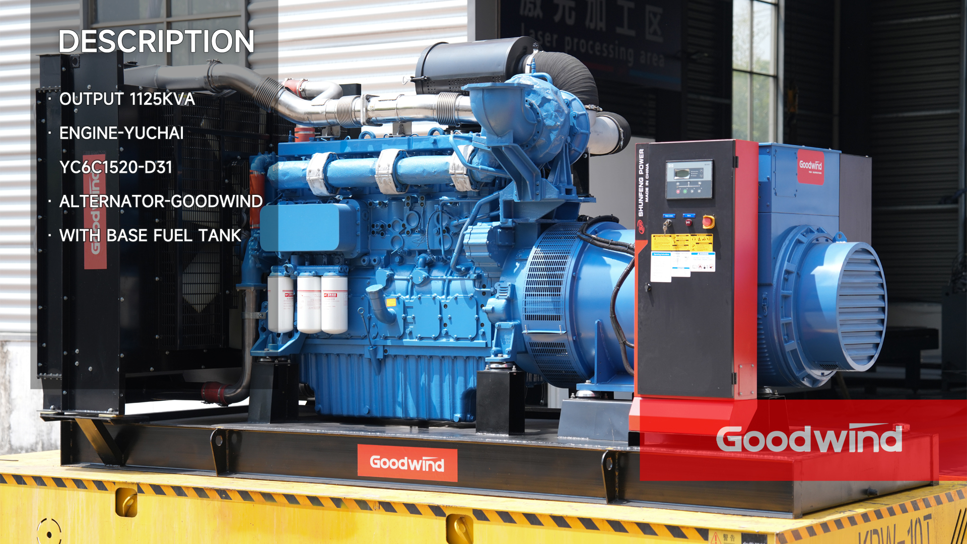 Goodwind Power Generator - Yuchai open series